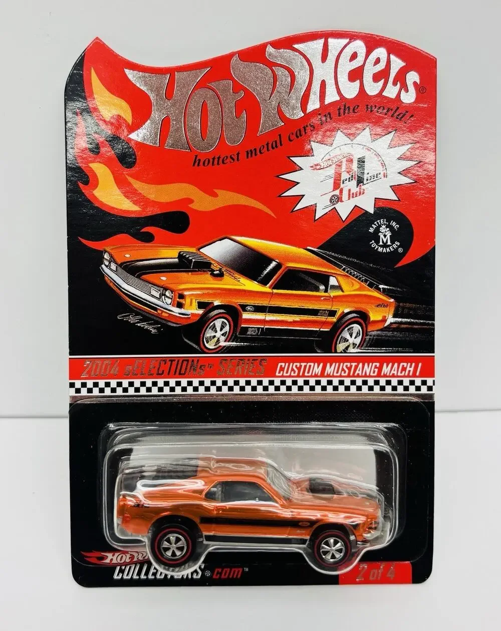 Hot Wheels 2004 RLC sElections Custom Mustang Mach 1 Orange 4239/10385 Protector